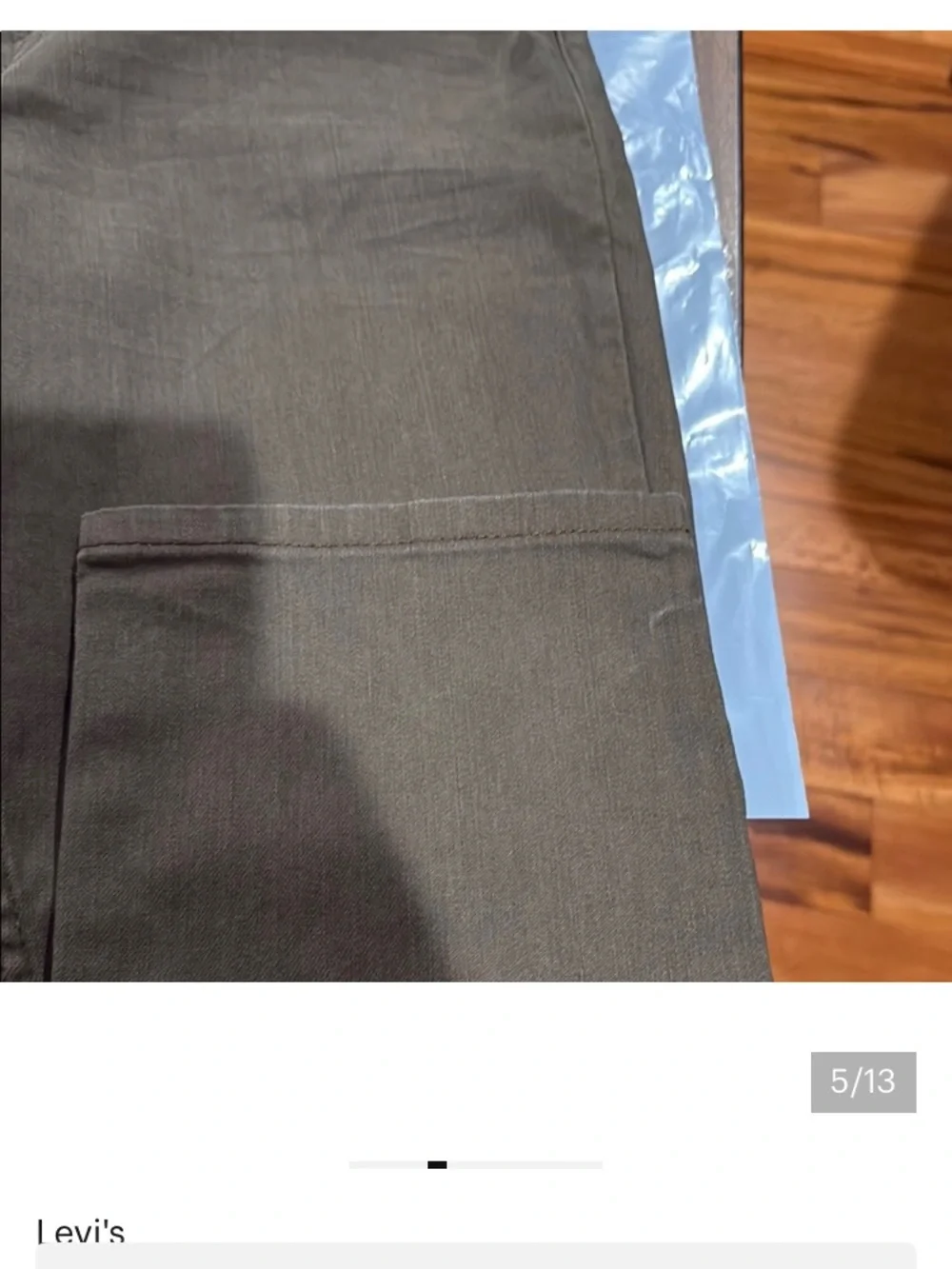 Levi's Men's Olive Cargo Work Pants